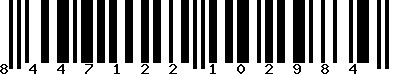 EAN-13 : 8447122102984
