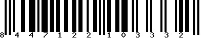 EAN-13 : 8447122103332