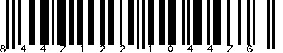 EAN-13 : 8447122104476
