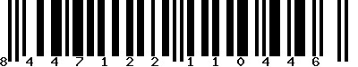 EAN-13 : 8447122110446