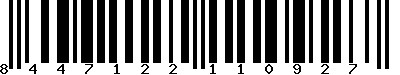 EAN-13 : 8447122110927