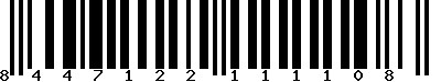 EAN-13 : 8447122111108