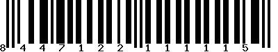 EAN-13 : 8447122111115