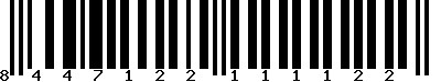 EAN-13 : 8447122111122