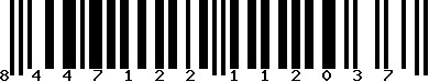 EAN-13 : 8447122112037