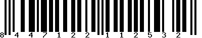 EAN-13 : 8447122112532
