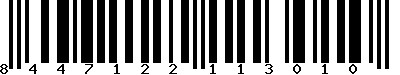 EAN-13 : 8447122113010